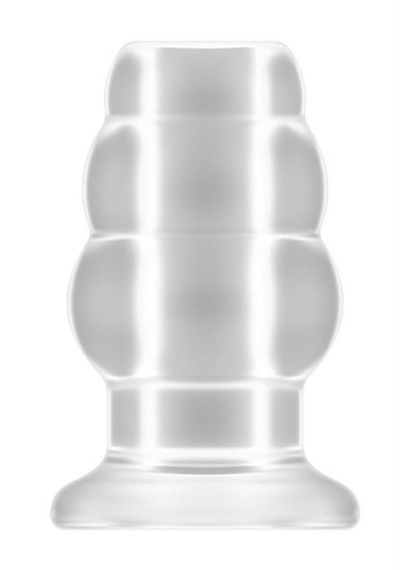 No.51 - Large Hollow Tunnel Butt Plug - 5 Inch - Translucent