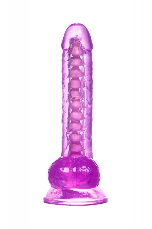 Realistic dildo A-Toys by TOYFA Celiam, TPE, purple, 20.5 cm