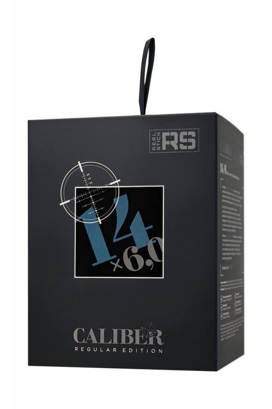 Realistic dildo Caliber 14/6 , PVC, flesh,  length 14cm, diameter 6cm