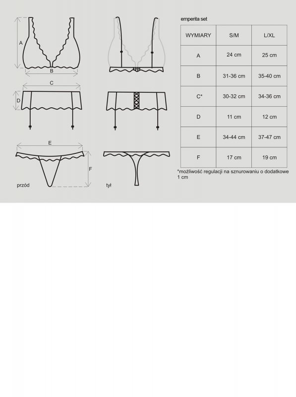 Bielizna-Emperita komplet L/XL