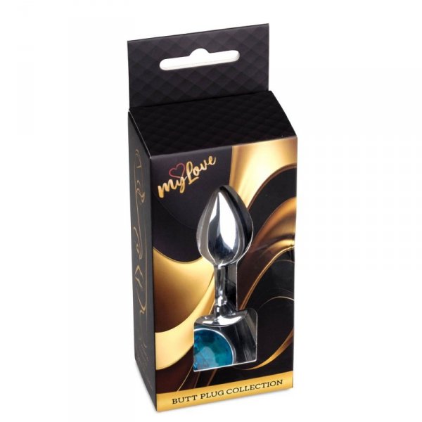 MyLove Toys - Jewellery Silver PLUG- Light Blue