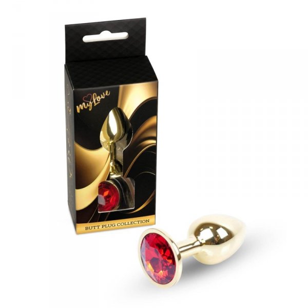 MyLove Toys - Jewellery Gold PLUG- Red
