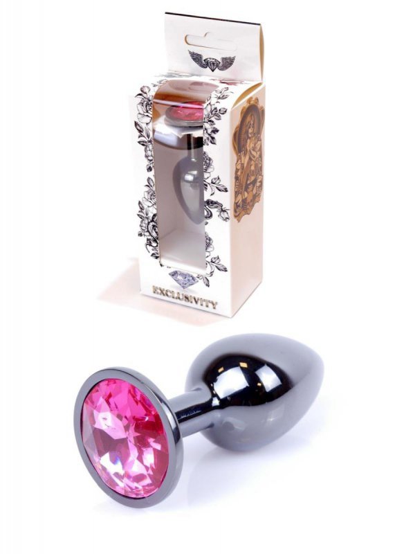 Plug-Jewellery Dark Silver PLUG- Pink