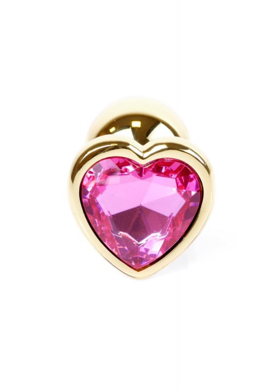 MyLove Toys - Jewellery Gold  Heart PLUG- Pink