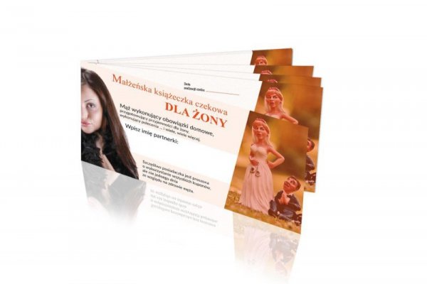 Gry-Małżeńska książeczka czekowa dla ŻONY