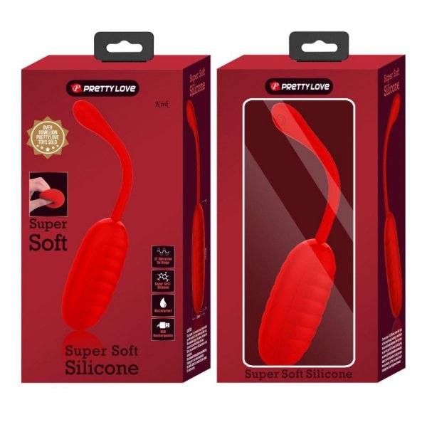 PRETTY LOVE - KIRK EGG Red 12 function vibrations