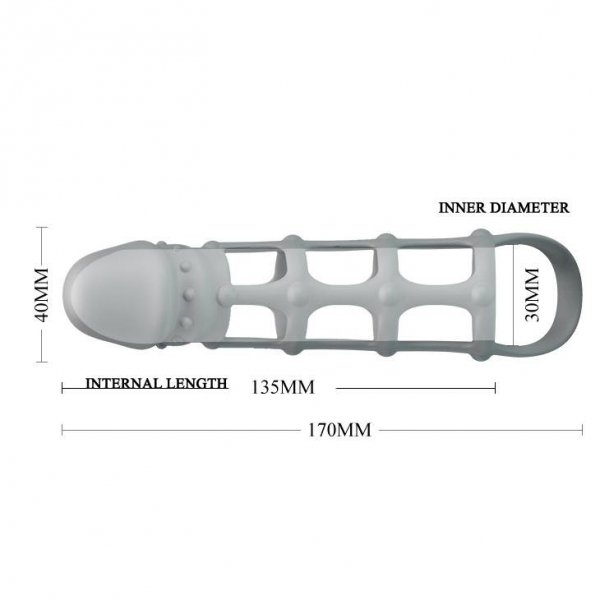 PRETTY LOVE - Penis Sleeve with Ball Strap