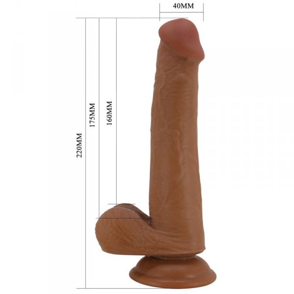 PRETTY LOVE - TALLEN 8.7&quot;(220mm) Sliding Skin Series TPR, Suction base