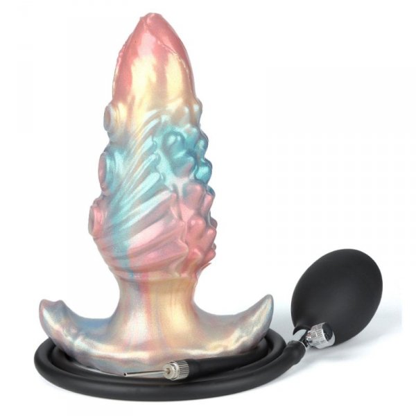 Power Monsters Ebon Leviathan – 18 cm Rippled Monster Silicone Dildo