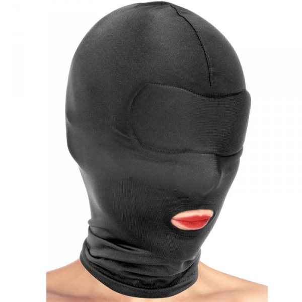 Maska dla kobiet i mężczyzn zakryte oczy otwarte usta.