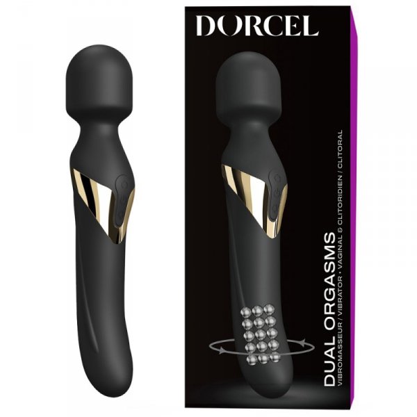 Wibrator dwustronny DUAL ORGASMS z rotacją. Mocny masażer.
