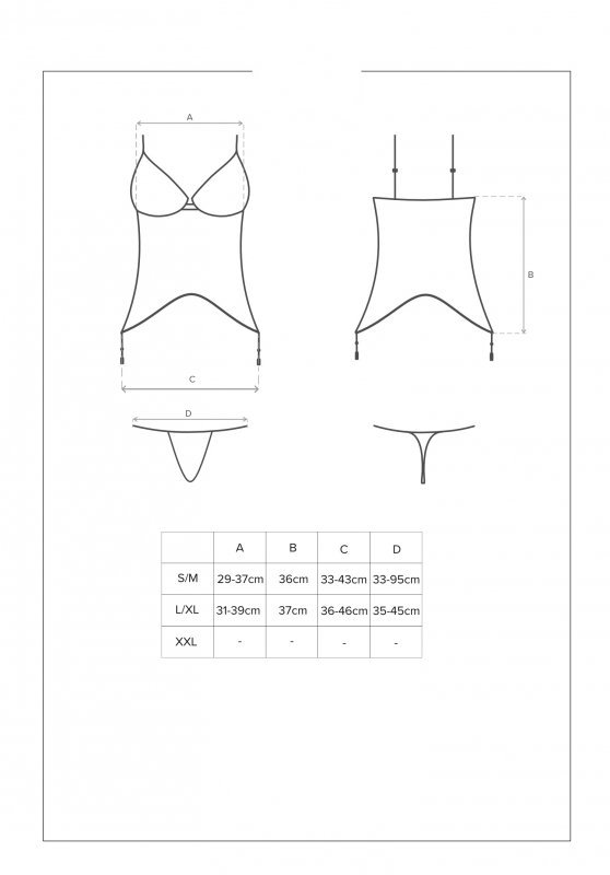 Contica gorset + string S/M