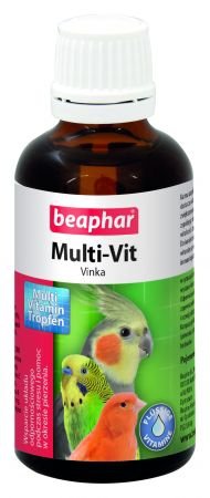 BEAPHAR MULTI-VIT VINKA 50ML - krople z witaminami dla ptaków