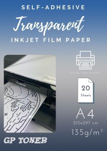 Samoprzylepny papier transparenty  A4  PAP-CSF004
