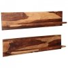 Półki ścienne, 2 szt., 118 x 26 x 20 cm, lite drewno sheesham