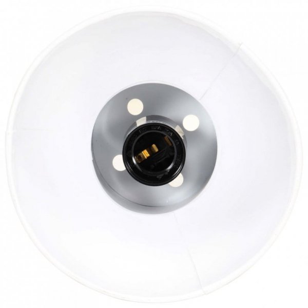 Lampa wisząca, 25 W, biała, okrągła, 17 cm, E27
