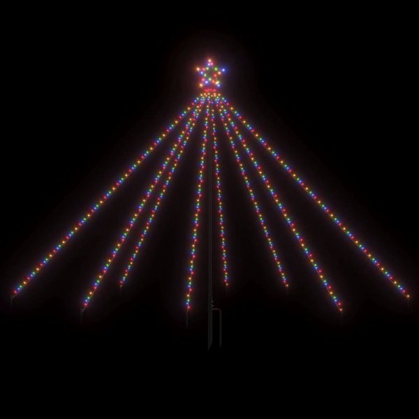 Choinka z lampek, wewn./zewn., 400 kolorowych diod LED, 2,5 m