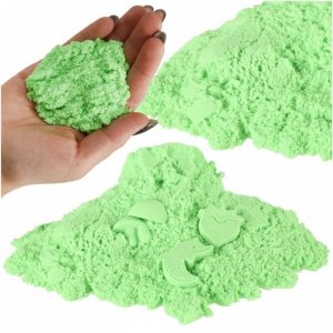 Piasek dla dzieci 1kg w woreczku zielony