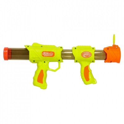 Pistolet na kulki karabin na piankowe naboje solidny dla dzieci gra 2w1 zielony