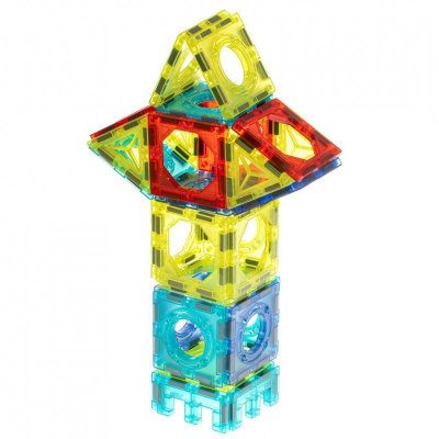 Klocki magnetyczne marble tor kulkowy świecący 202 elementy