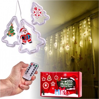 Kurtyna LED na okno girlanda świąteczna choinkowa  3 m 125 LED