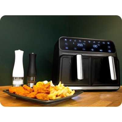Frytkownica beztłuszczowa Air fryer BD-653 czarno-srebrna