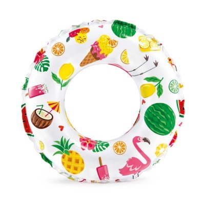 Kółko do pływania z nadrukiem średnica 61 cm INTEX 59241 ananas