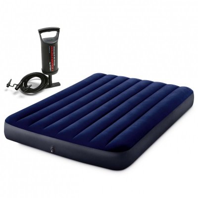 Materac dmuchany 191x137x25 cm z pompką tłokową INTEX 64758