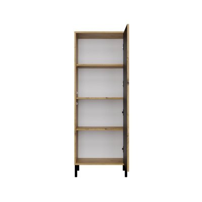 Witryna KAMARO 1DD SLIM DĄB ARTISAN Lamele Front Ryflowany