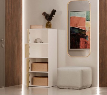 Komoda ALMA Front DĄB ARTISAN Korpus BIEL