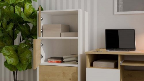 Komoda ALMA Front DĄB ARTISAN Korpus BIEL