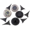 Lampy solarne gruntowe najazdowe ogrodowe  8LED 4szt. ciepły biały