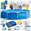 Basen ogrodowy stelażowy 305 x 76 cm 15w1 INTEX 28202 + maszynka do baniek GRATIS