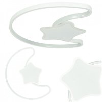 Lampa LED sufitowa plafon do pokoju dziecięcego ściemniana LUMELA + pilot księżyc biała 
