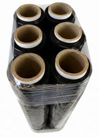 Folia stretch czarna 23mic 1,5kg x 6 BOX 