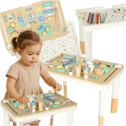 Stolik manipulacyjny LULILO montessori różowy