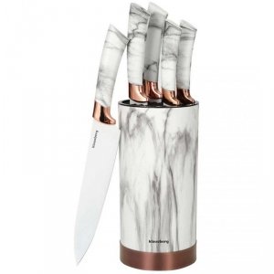 ZESTAW 5 NOŻY KUCHENNYCH W STOJAKU KLAUSBERG KB-7800