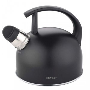 CZAJNIK 1,5L Z GWIZDKIEM KINGHOFF KH-1897 CZARNY MAT