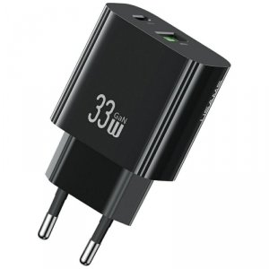 Ładowarka sieciowa T65 33W Fast Charging 1xUSB-C 1xUSB-A czarna
