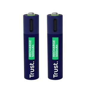 Trust Baterie akumulatory 2 sztuki AAA USB-C