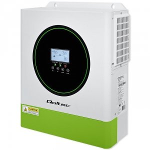 Qoltec Hybrydowy Inwerter solarny Off-Grid 3500W | 100A | 24V | MPPT |  BMS | opcja Wi-Fi | Sinus | Power Factor 1.0