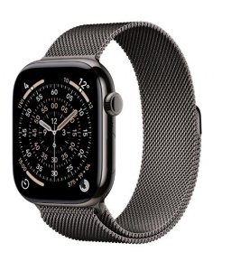 Apple Watch Series 11 GPS + Cellular koperta 46 mm z tytanu w kolorze łupku, bransoleta mediolańska w kolorze łupku S/M