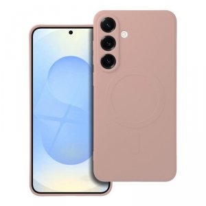 Futerał do Samsung S25 PLUS Silicone Mag Cover zgodny z MagSafe różowy