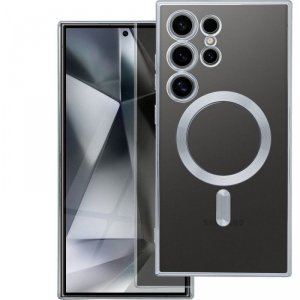 Futerał do Samsung S25 EDGE Electro Mag Cover zgodny z MagSafe srebrny