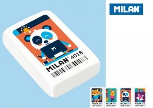 Gumka duża nadruk Fauna (18szt) MILAN