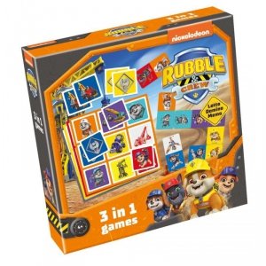 Lotto, Domino, Memo - Rubble i jego Ekipa 3w1
