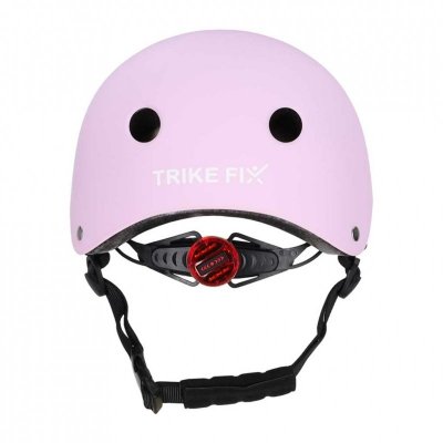 Kask rowerowy dla dziecka Trike Fix dziecięcy regulowany LED M 55-58cm fioletowy