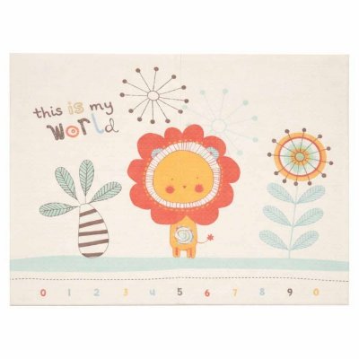 Mata edukacyjna piankowa dwustronna składana 180x200cm zwierzęta wzór