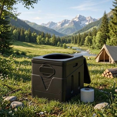 Toaleta turystyczna przenośna składana worki 20l