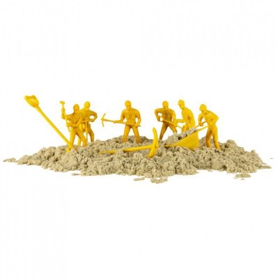 Piasek dla dzieci 1100g zamek pojazdy foremki figurki zestaw kreatywny